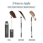 Wonderskin Dream Brow Eye Brow Gel, Long Lasting Eyebrow Gel, Waterproof, Transfer Proof Tinted Filler Eyebrow Mascara (Black)