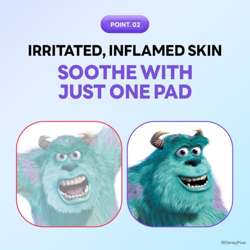 MEDIHEAL Madecassoside Toner Pads [Disney Pixar Edition]-Centella Asiatica to Improve Uneven Skin Tone - Vegan Face Gauze Pads, Full size 100 Pads + Refill 100 Pads