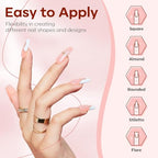 Modelones Poly Nail Gel Kit 30ml 2PCS With Slip Solution Extension Builder Enhancement Professional Starter Kit All-in-One Nail Technician French Kit