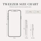 Tweezerman Mini Slant and Point Tip Tweezer - Tweezers Set for Eyebrows, Facial Hair, Ingrown Hairs