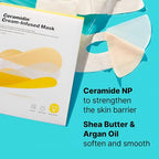Dr.Jart+ Ceramidin Cream-Infused Face Mask for Dry Skin with Ceramides and Panthenol | Sheet Mask | Korean Skin Care, 1 Pack