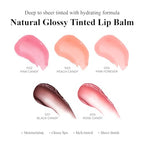 KYDA 2 Colors Tinted Lip Balm, Hydrating Sheer Formula Lip Balm, Natural Glossy Finish, Moisturizing Lip Care Balm for Dry Lips, Black Candy +Rose Candy