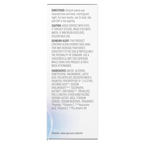 Olay Super Serum - Glow Serum for Face - Activated Niacinamide, Vitamin C & E, Collagen Peptide, AHA - 5-in-1 Benefits - Brightens, Hydrates, Smooths, Firms, Evens Tone, Proactive Anti-Aging, 1.7 Oz