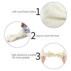 Semato Bachelorette Party Favor Set Bride Spa Headband Bride Headband and Bridesmaid Headband Skincare Headbands for Women Cute Bow Head Bands Party Supplies (creamy white)