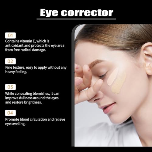Luminous Eye Corrector，2025 New Under Eye Color Corrector for Dark Circles，Peach Color Corrector,Moisturizing And Lightweight-Brightens Skin Tone（Natural Colour）