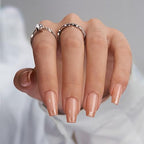 BTArtbox Press on Nails Coffin - Gold Rose French Tips Press On Nails Short for Women, Cat Eye Nail Tips, Glitter Fake Nails with Glue, Glue On Nails in 16 Sizes - 30 Nail Kit, Gold Dust