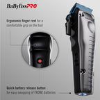 BaBylissPRO FXONE LO-PROFX Professional Cordless Clippers for Men with Interchangeable Battery