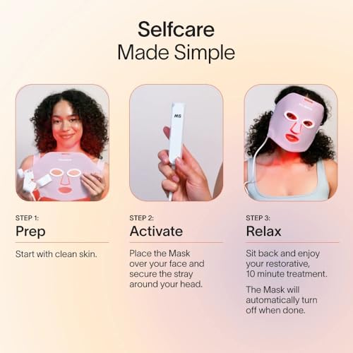 SolaWave Wrinkle Retreat Light Therapy Face Mask | FDA Cleared Red and Infrared Light Mask to Rejuvenate & Firm Skin | 10 Minute Anti-Aging Treatment