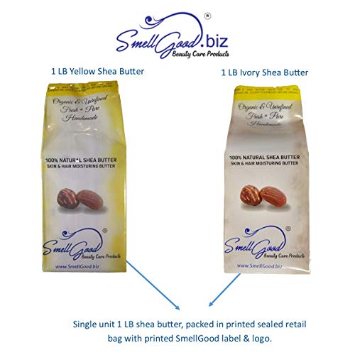 Purest Ivory Unrefined African RAW Real Shea Butter 5lbs