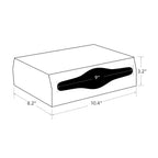 Wall Mounte Commercial Paper Towel Dispensers, 10.4" L x 3.3" D x 8.3" H, Stainless Steel C-Fold Multifold Hand Paper Tissue Holder with Lock