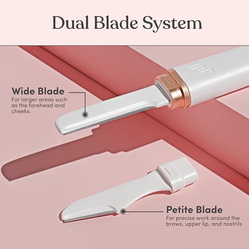 Jill Dermaplane Razor Refills | 4 Shave Sets, 8 Dermaplane Refill Blades | Sensitive Skin Razor Blades to Exfoliate & Smooth Skin