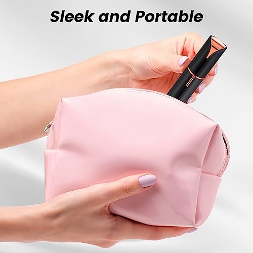 Facial Hair Removal for Women Painless Hair Remover- as Seen on TV Painless Face Shaver-Waterproof Shaver Razor Hair Remover with LED Light for Face Bikini Peach Fuzz Upper Mustache Lip Chin
