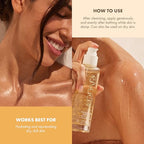Kopari Golden Aura Body Oil, Toasted Vanilla Post Shower Body Oil with 24k Gold & Hyaluronic Acid. Lightweight Hydrating Formula for Glowing Skin
