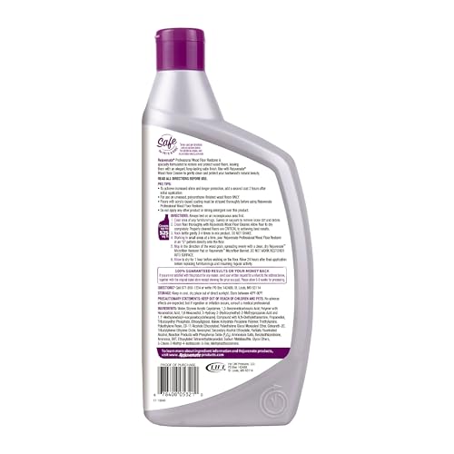 Rejuvenate Professional Wood Floor Restorer Fills Scratches, Shines And Protects Wood Flooring For A Matte Satin Shine, 32 Ounces