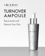 REJURAN® Turnover Ampoule 1.01 fl oz & Moisture Bubble Cleansing Water 5.07 fl oz - Anti-Aging Face Serum Firmness, Radiance - c-PDRN® - Facial Foaming Cleanser pH-Balanced Hydratin Korean Skin Care
