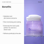 Frankly Closer Toner Pads 70pcs | Pore Minimizing & Moisturizing Jelly Pads for Smooth Skin | 9 Peptides, Vegan Collagen & Rice Extract | Vegan, All skin types, Korean Skincare | Valentines Day Gifts