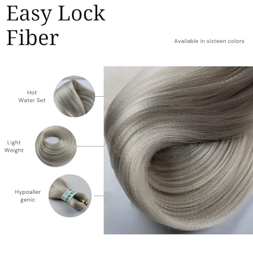 Silver Braiding Hair Pre stretched for Boho Braids Pre stretched Boho Braiding Hair
