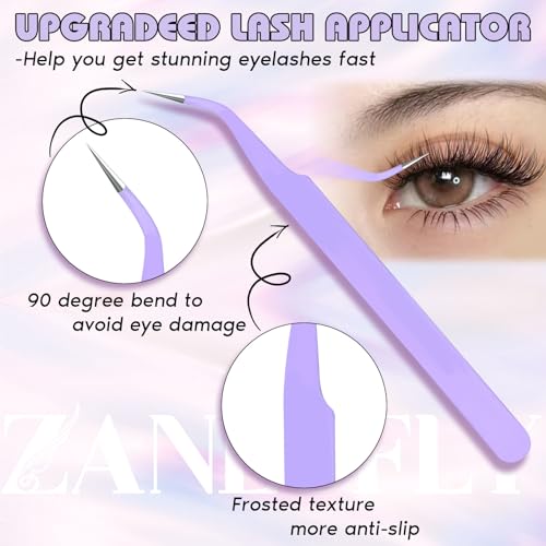 Self Adhesive Cluster Lashes Natural No Glue Individual Lashes Wispy Self Adhesive Eyelash Clusters with Clear Self Adhesive Strips DIY Eyelash Extensions(10-12MM)