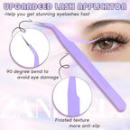 Self Adhesive Cluster Lashes Natural No Glue Individual Lashes Wispy Self Adhesive Eyelash Clusters with Clear Self Adhesive Strips DIY Eyelash Extensions(10-12MM)