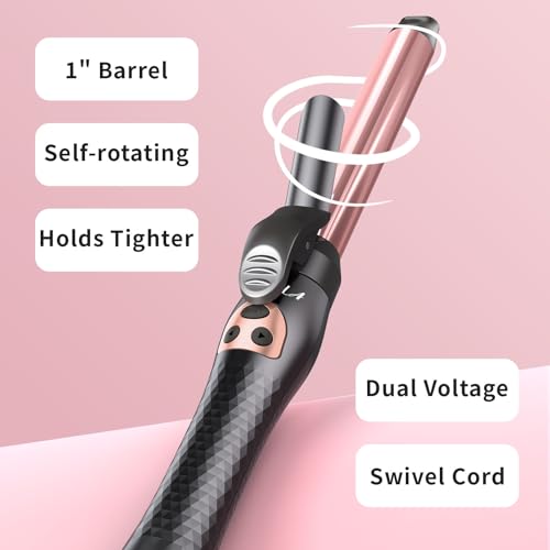 Rotating Curling Iron, Beach Waves Hair Curler Automatic Rotating, Best Curling Iron for Thin Fine Hair