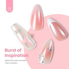 beetles Gel Polish White Chrome Nail Powder for Gel Nails, Pearl Nail Powder Mirror Effect Nail Glitter Manicure Holographic Pigment for Nail Art Design,1g Gift for Girls 2023 Nail Trend DIY Salon