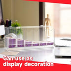1 Pcs Acrylic Booster Pack Dispenser, Card Dispenser Storage and Organizer, for Trading Card, Booster Packs, Sports & More (6 Slots)