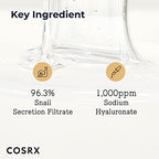 COSRX Snail Mucin 96% Power Repairing Essence 3.38 fl.oz 100ml, Hydrating Serum for Face with Snail Secretion Filtrate for Dull Skin & Fine Lines, Korean Skincare