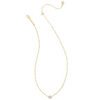 Kendra Scott 14k Gold-Plated Mini Elisa Satellite Short Pendant Necklace in Pink Opalite Crystal, Fashion Jewelry for Women