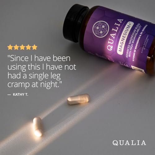 Qualia Magnesium+ | Doctor-Formulated. Premium Formula | High Bioavailability | 10 Forms of Magnesium & 70+ Minerals | Relaxed Mood, restful Sleep, & Exercise Recovery