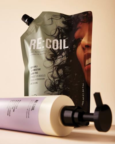 AG Care Re:coil Curl Activator Curl Cream - Ultra Nourishing Curly Hair Cream for Defined, Healthy Curls, Limited Edition Refill, 24 fl Oz