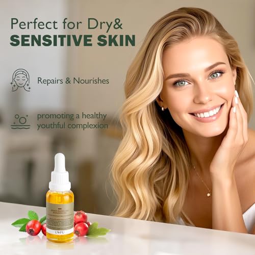 Rosehip Face Oil 30ml | Deep Hydration & Antioxidant Rich | Nourish, Repair, & Skin Care | 100% Natural, Cold-Pressed Formula | Perfect for Dry, Sensitive Skin
