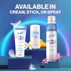 Secret Whole Body Deodorant For Women Stick, Spray & Cream Regimen Pack, Peach & Vanilla Scent, Aluminum Free Deodorant, 72 HR Odor Protection, 2.4 oz. 3 oz, 3.5 oz