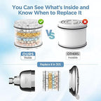Shower Head Filter Replacement Cartridge for MakeFit Filtered Shower Head - H5H117 (2-PACK)
