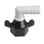 SEAFLO (NO: 51F03) 1/2"-14 FNPT x 1/2" Barb Angled Universal Pump Fittings for SHURFLO, SEAFLO, Circle River, Johnson, Jabsco, FLOJET, REMCO, Lippert, USA ADVENTURE and other Pumps (25-Pack)