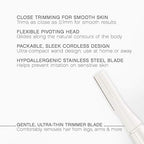 Panasonic Full Body Hair Removal for Women, Portable Sleek Design, Gentle for Bikini, Underarm, Legs Areas, Pink, 1 Count (Pack of 1)