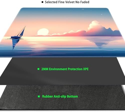 MTG Playmat Magic Card Playmat Game Mat,TCG & CCG Card Games Mat with Free Storage Bags Size 24 x 14 Inches (No with Zones,Landscape)