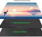 MTG Playmat Magic Card Playmat Game Mat,TCG & CCG Card Games Mat with Free Storage Bags Size 24 x 14 Inches (No with Zones,Landscape)