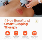 KOP Electric Smart Cupping Kit for Massage Therapy - Home Electric Cupping Set with Heat, Massage, Red Light, and Suction - 2 Size Cups with Travel case