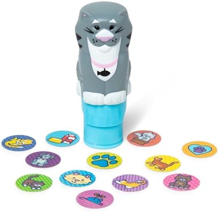 Melissa & Doug Sticker Wow!™ Cat Bundle: 24-Page Activity Book, Refillable Sticker Stamper, Mini Pad, 500 Stickers, Arts and Crafts for Kids Ages 3+