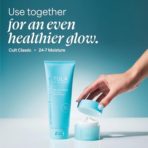 TULA Skin Care Cult Classic Purifying Face Cleanser - Supersize, Gentle and Effective Face Wash, Makeup Remover, Nourishing and Hydrating, 6.7 oz.