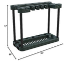 Gardening Tools Organizer - Rolling Utility Cart with Wheels Holds 40 Yard Tools - Garage Organization and Storage Home Essentials by Stalwart