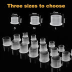 Tattoo Ink Caps - Jconly 1000Pcs Tattoo Ink Cups Pigment Caps With Base Sizes 14mm Disposable Tattoo Caps Tattoo Supplies (1000PCS Medium #14)…