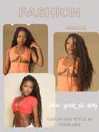 Human Braiding Hair 4# Deep Wave Bulk Human Hair for Braiding No Weft 100g 2 Bundles/Pack Curly Human Hair Extensions for Boho Braids Wet and Wavy Brazilian Virgin Human hair Braiding Hair (14 Inch)