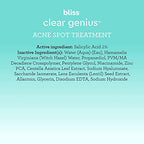 Bliss Clear Genius Acne Spot Treatment – Maximum Strength 2% Salicylic Acid Shrinks Blemishes – Clean, Vegan, Cruelty-Free, 0.5 Fl Oz
