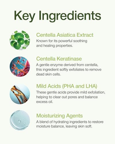 Centellian 24 Madeca Real Green Pore Pad (5.74fl oz / 60 pcs) - Exfoliating & Soothing Dual-Sided Toner Pads for Sensitive Skin, Pore Care & Texture Improvement, Korean Skin Care. Centella Asiatica