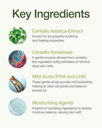 Centellian 24 Madeca Real Green Pore Pad (5.74fl oz / 60 pcs) - Exfoliating & Soothing Dual-Sided Toner Pads for Sensitive Skin, Pore Care & Texture Improvement, Korean Skin Care. Centella Asiatica