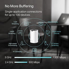 TP-Link Deco S4 Mesh AC1900 WiFi System - Up to 5,500 Sq.ft. Coverage, Replaces WiFi Router and Extender, Gigabit Ports, Works with Alexa, Deco S4(3-Pack)