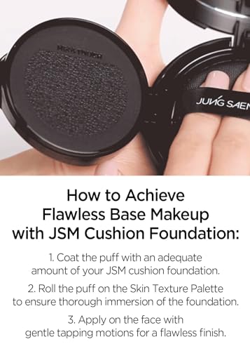 [JUNGSAEMMOOL OFFICIAL] Cushion Puff Set (10p) Black