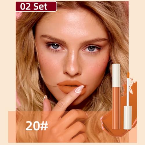 Matte Liquid Lipstick Set, 12 Colors Velvet Lip Glosses Kit, Waterproof Long Lasting Colored Lip Stain High Pigmented Moisturizing Black Lipstick Lip Makeup for Women Girls