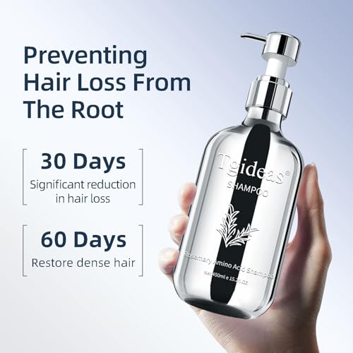 Organic Biotin Rosemary Hair Growth Shampoo for Women & Men- Thickening Shampoo with Amino Acid for Hair Loss-Dandruff Shampoo for Oily Hair and Scalp